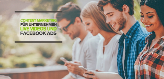 Facebook Content Marketing Tipps für Unternehmen mit Live Videos und kombinierten Facebook Ads Reichweite Zielgruppen insight landingpage