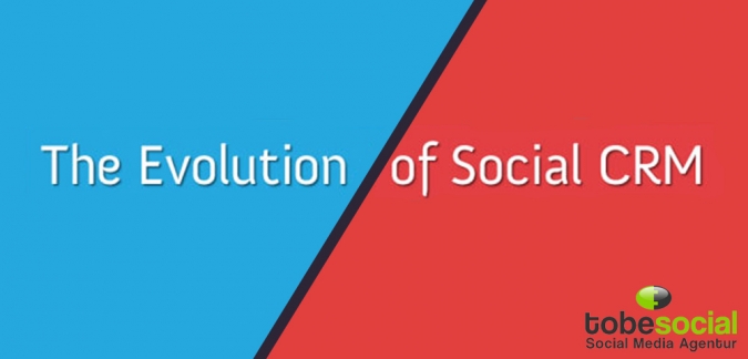 infografik social crm evolution customer relationship management