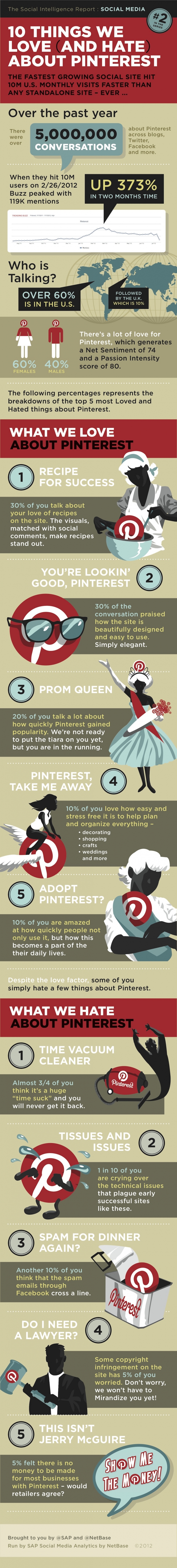 Infografik zu Pinterest