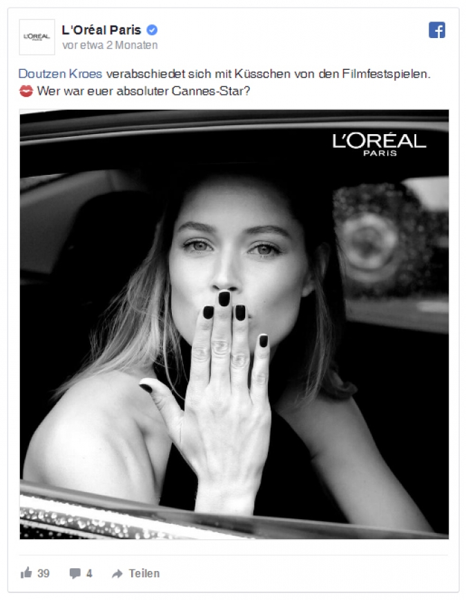 loreal paris facebook marketing