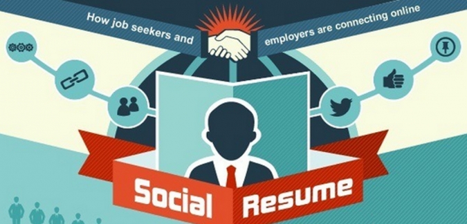Grafik Social Recruiting Online Lebenslauf