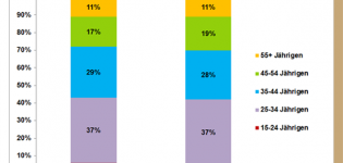 Grafik Anteil der Xing Nutzer 2011