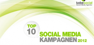 Grafik tobesocial Top 10 Social Media Kampagnen
