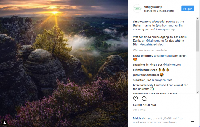 Tourismusmarketing via Social Media: Tipps und Best Cases für das Social Media Marketing von Reiseunternehmen Content Marketing Toursismus Instagram