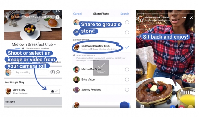 Wie funktioniert die Facebook Group Story? Facebook Group Stories für Unternehmen Marketing Tipps Story Funktionen