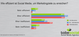 Social Media Strategie - Grafik Effizienz von Social Media Marketing